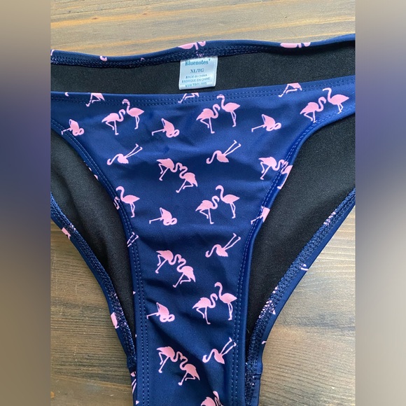 BOTTOM ONLY - Flamingo Beachwear, Flamingo BikiniBottom, Strappy Bikini Bottom - Picture 2 of 5